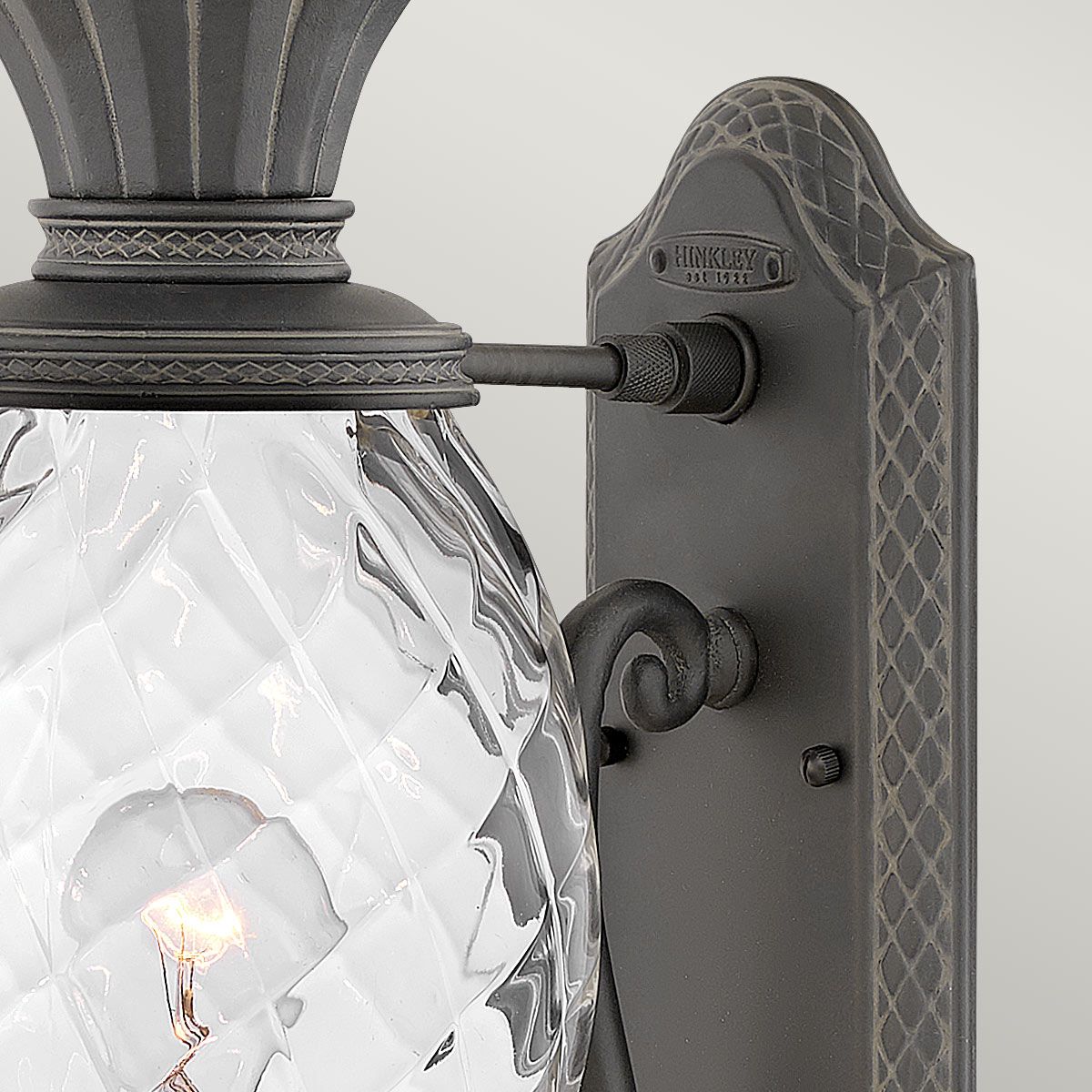 Hinkley Plantation 1 Light Medium Wall Lantern - Museum Black