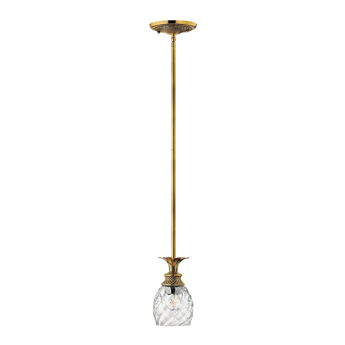 Hinkley Plantation Single Pendant - Burnished Brass