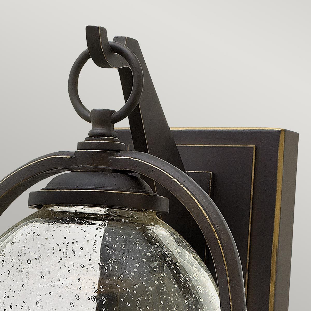 Hinkley Quincy Single Medium Wall Lantern - Oil Rubbed Bronze