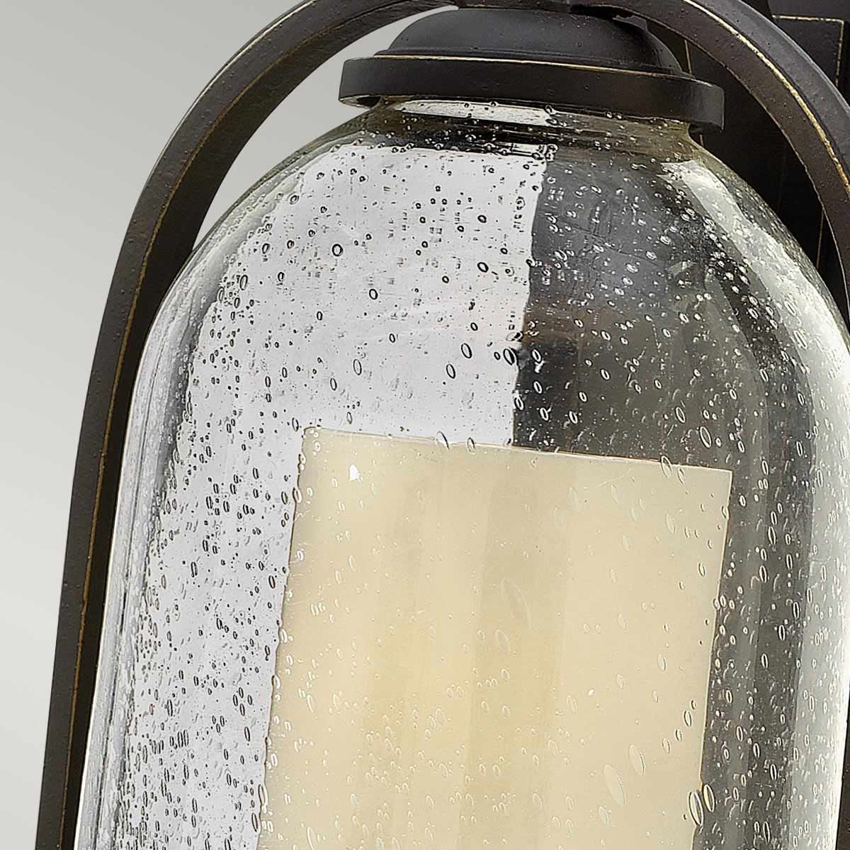 Hinkley Quincy Single Medium Wall Lantern - Oil Rubbed Bronze