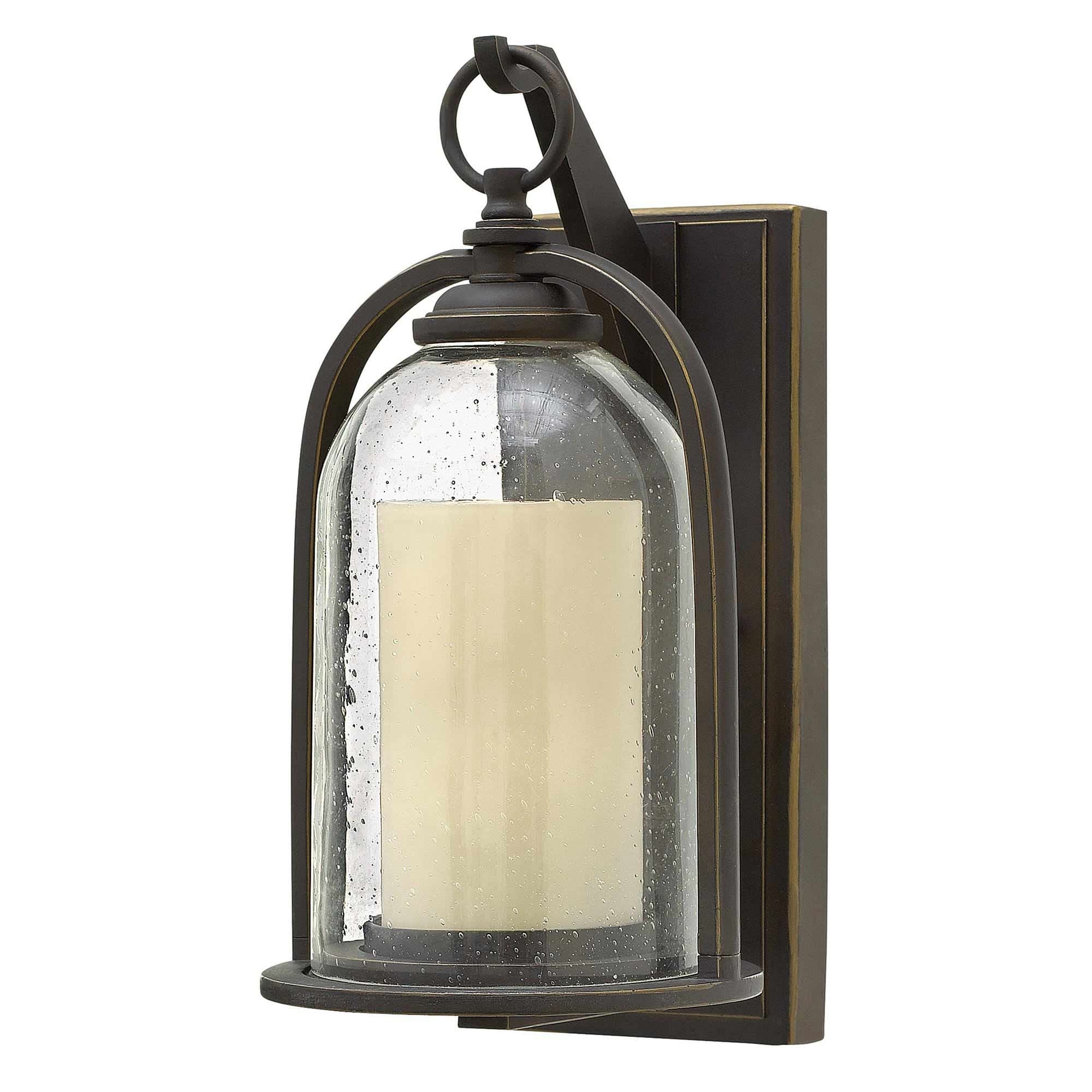 Hinkley Quincy Single Small Wall Lantern - Oil Rubbed Bronze