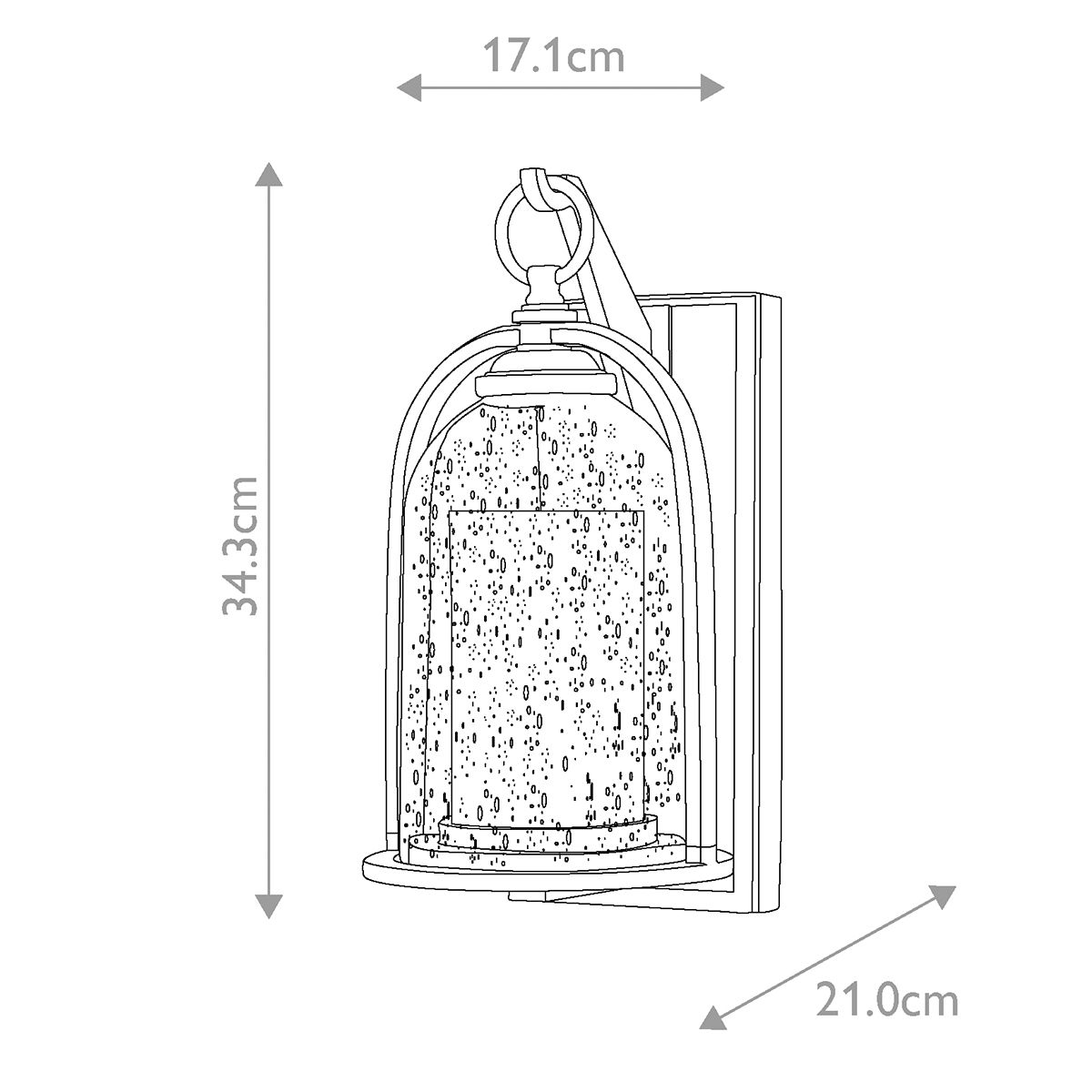 Hinkley Quincy Single Small Wall Lantern - Oil Rubbed Bronze
