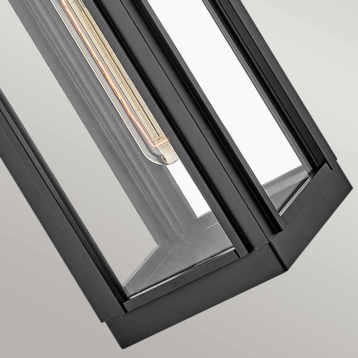 Hinkley Sag Harbor Single Small Wall Lantern - Black