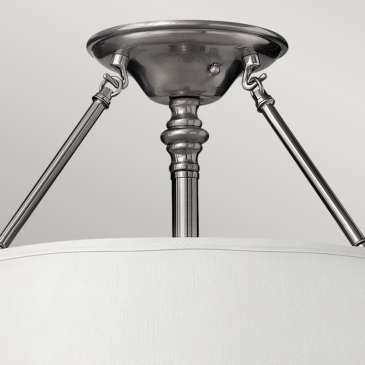 Hinkley Sussex 3 Light Semi-Flush - Brushed Nickel