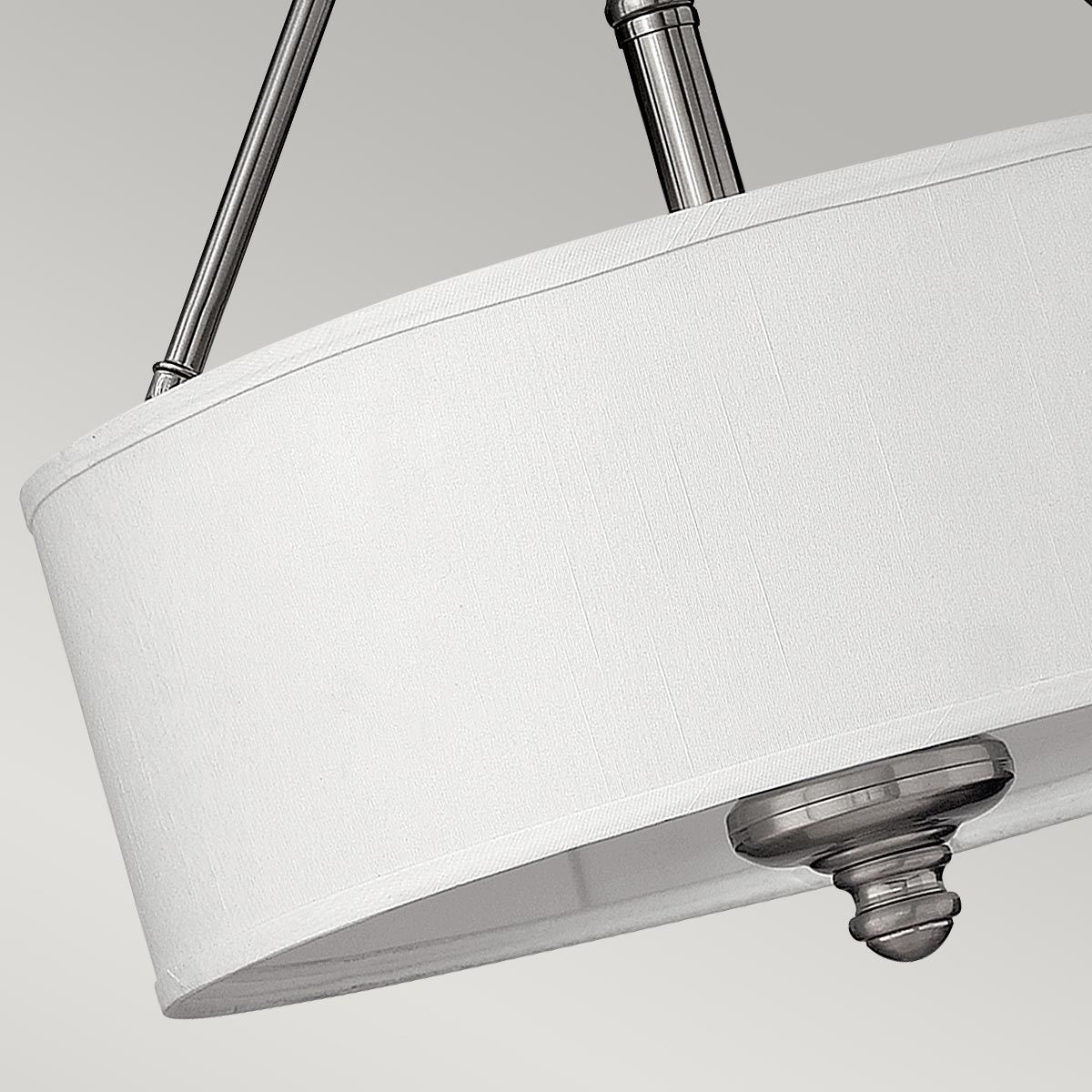 Hinkley Sussex 3 Light Semi-Flush - Brushed Nickel