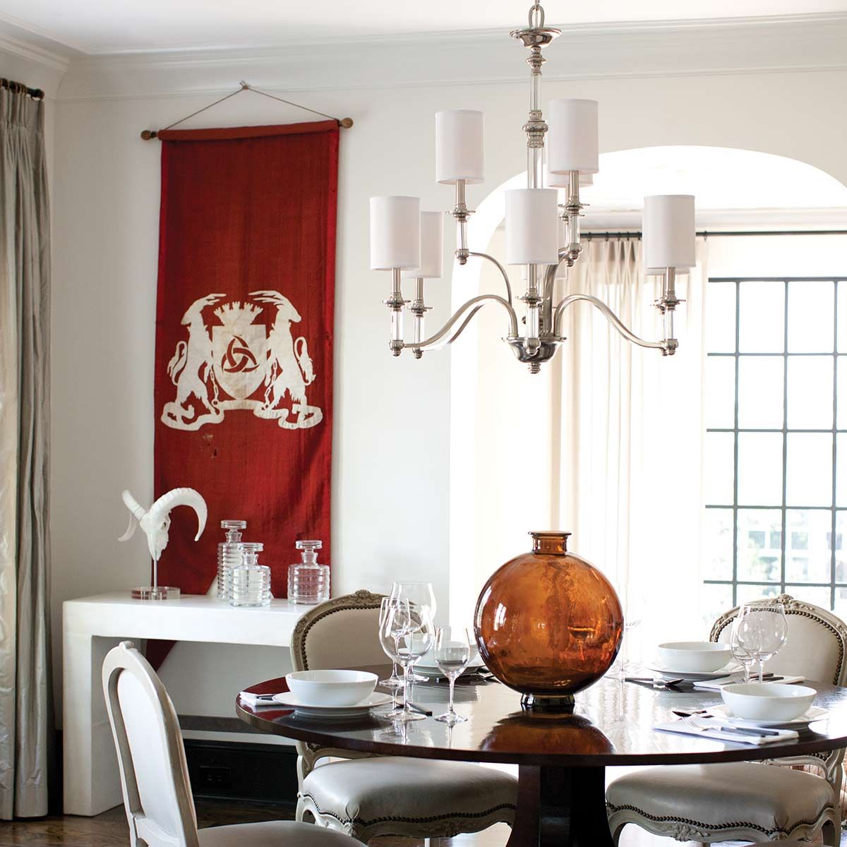 Hinkley Sussex 9 Light Chandelier - Brushed Nickel