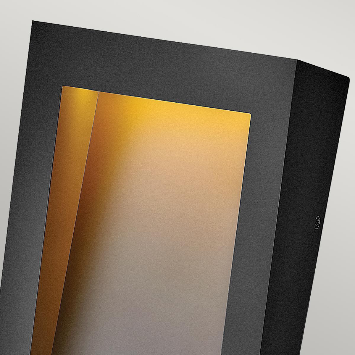 Hinkley Taper LED Wall Lantern 380mm - Textured Black