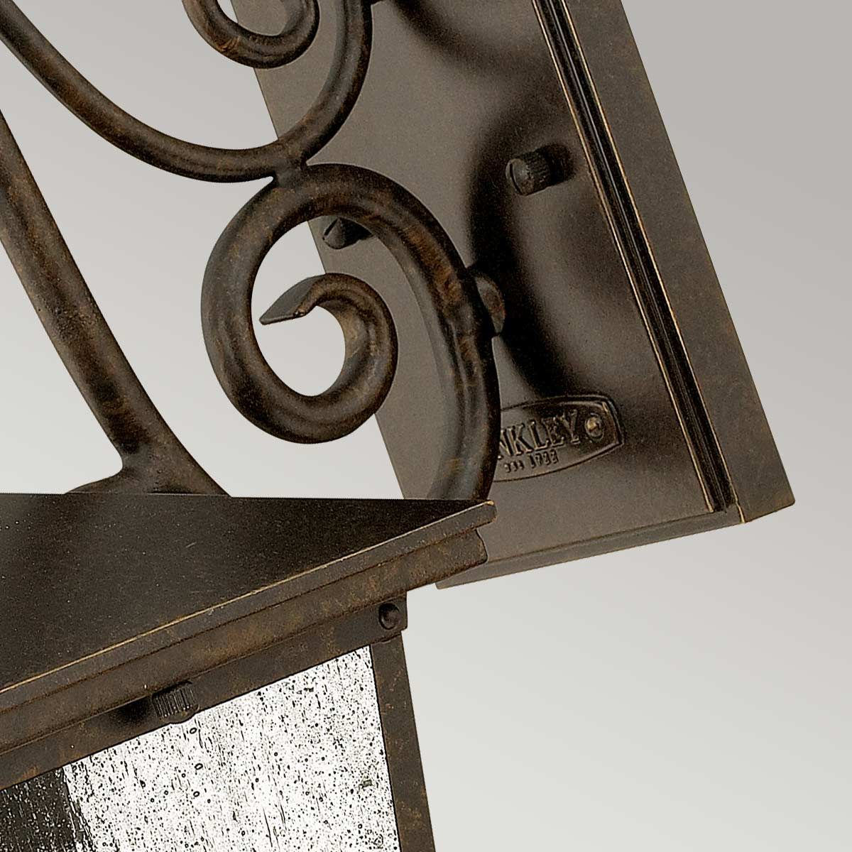Hinkley Trellis Single Small Wall Lantern - Regency Bronze