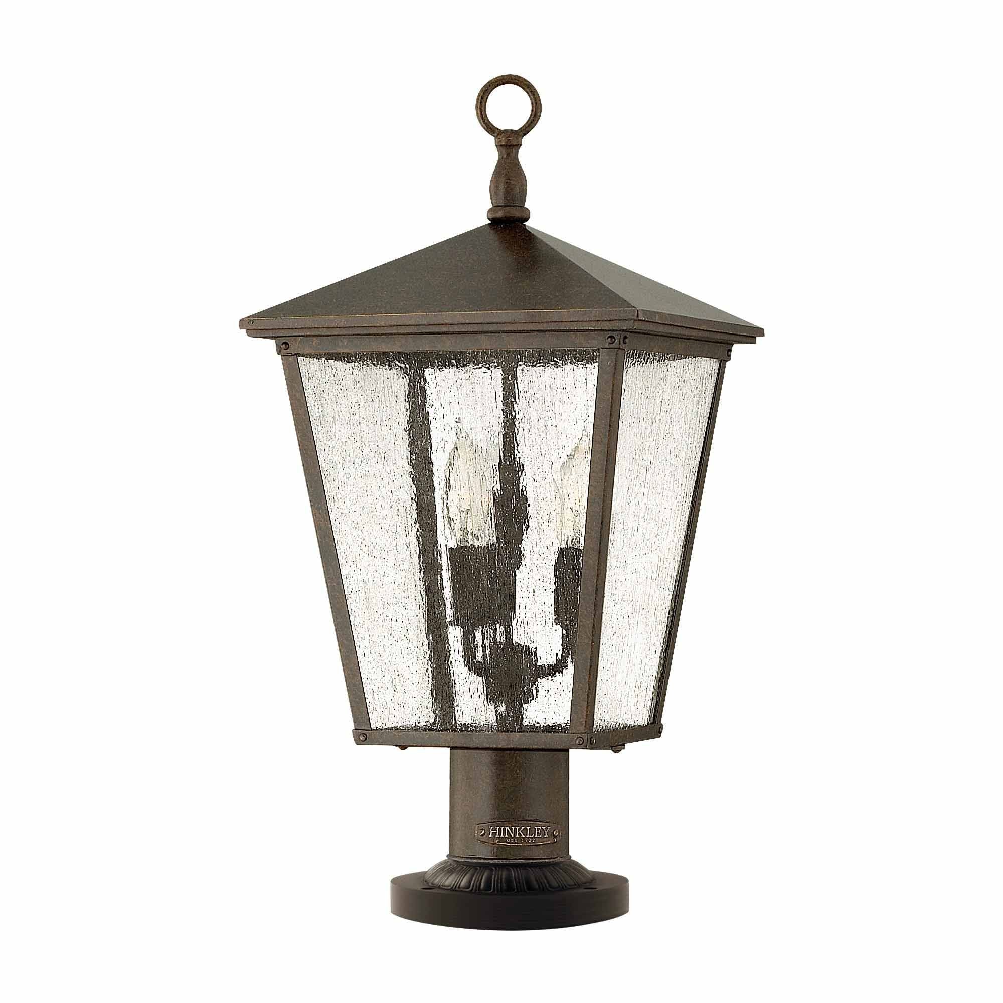 Hinkley Trellis 3 Light Pedestal - Regency Bronze
