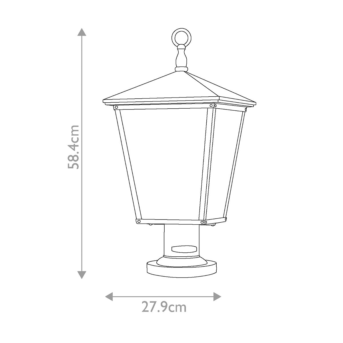 Hinkley Trellis 3 Light Pedestal - Regency Bronze