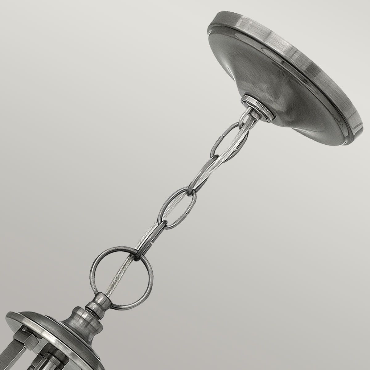 Hinkley Truman 3 Light Chandelier - Antique Nickel