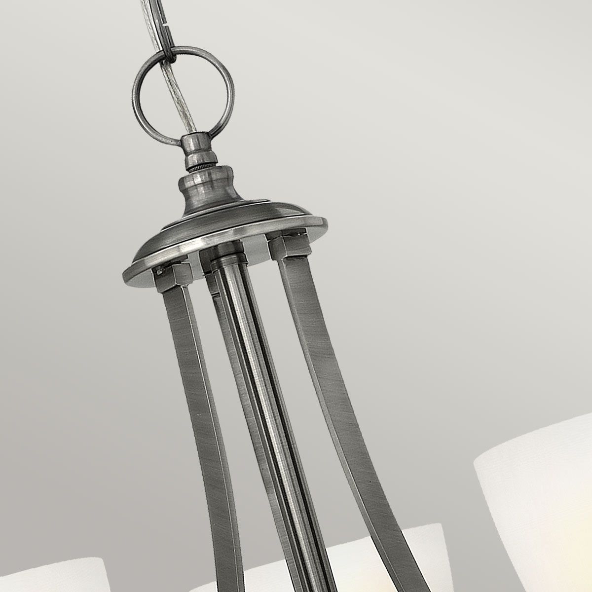 Hinkley Truman 3 Light Chandelier - Antique Nickel
