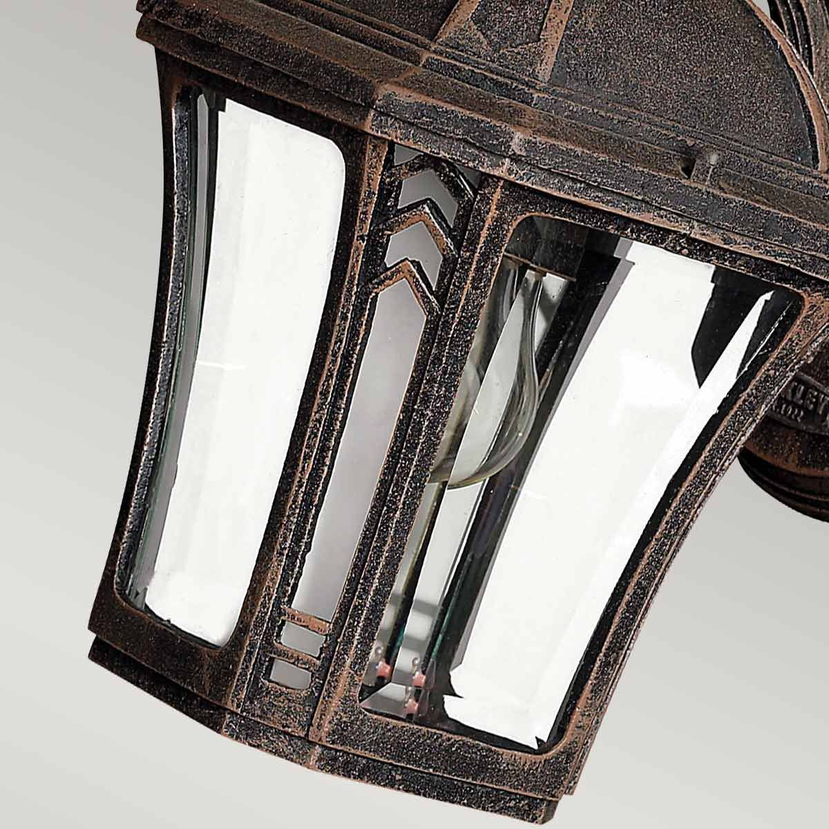 Hinkley Wabash Single Small Wall Lantern - Mocha