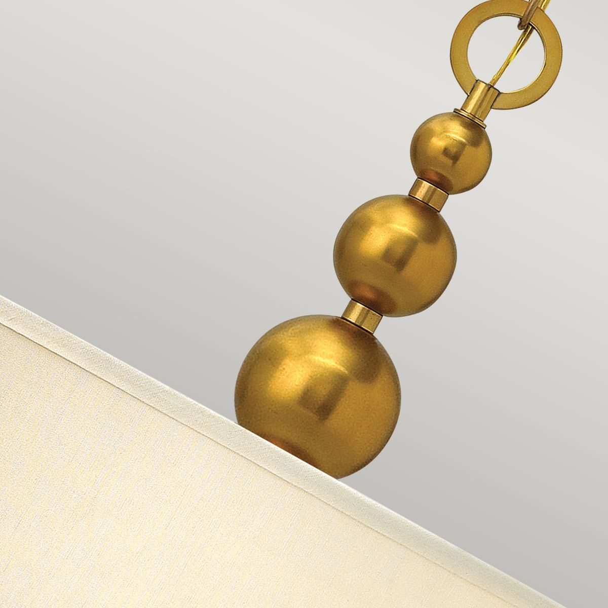 Hinkley Zelda 3 Light Pendant - Vintage Brass