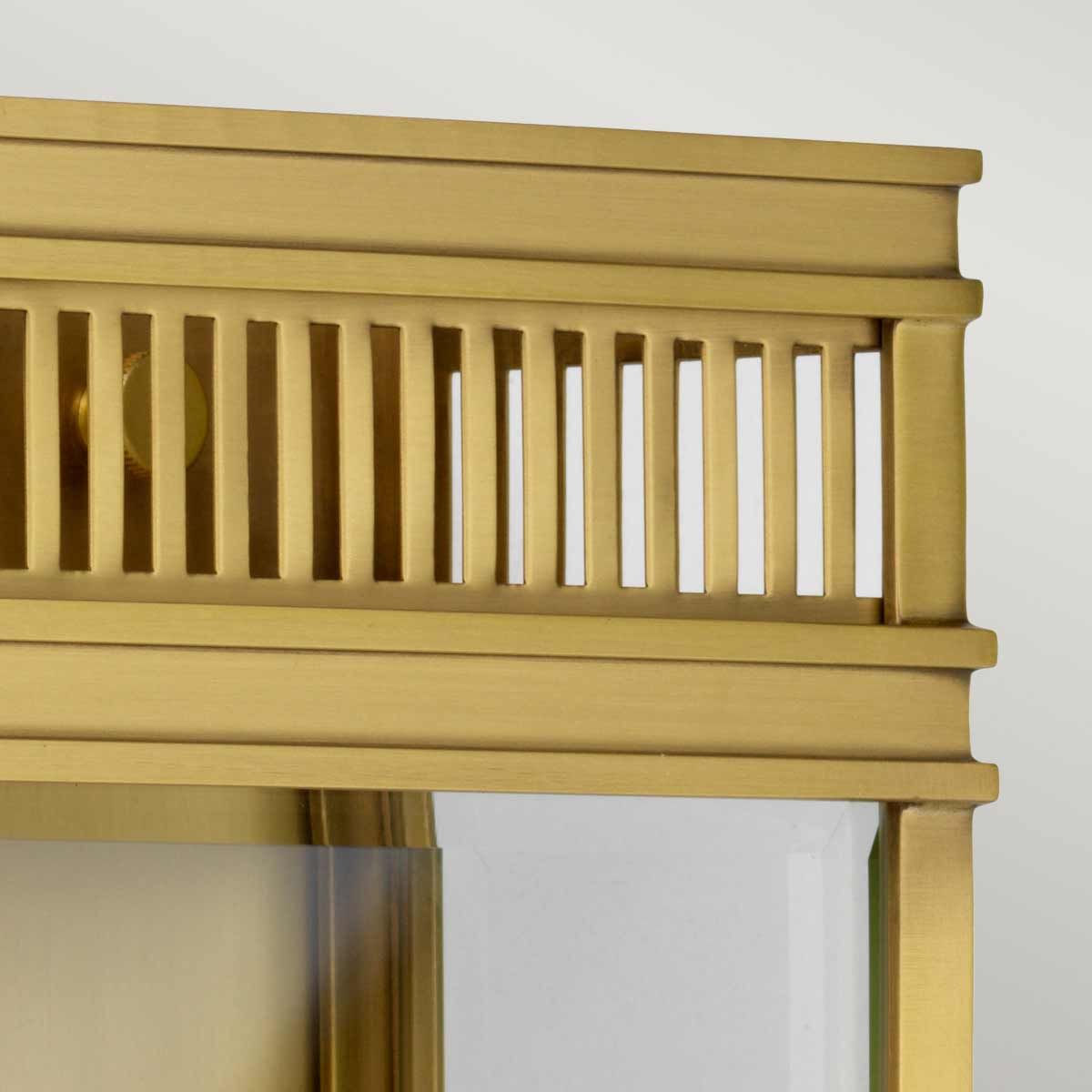 Elstead Holborn 2 Light Medium Half Lantern - Brushed Brass