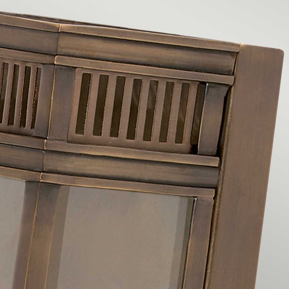Elstead Holborn 2 Light Medium Half Lantern - Dark Bronze