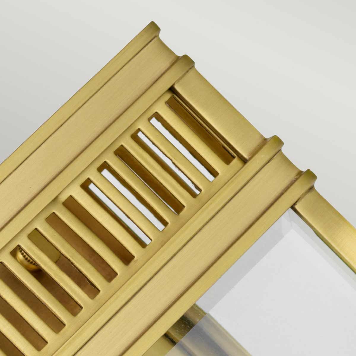 Elstead Holborn Single Small Half Lantern - Brushed Brass