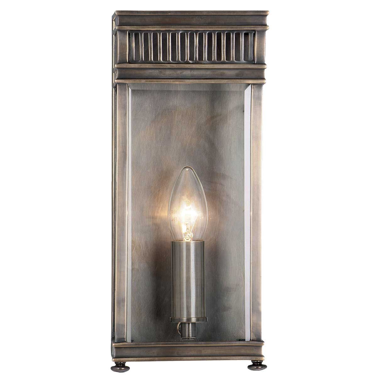 Elstead Holborn Single Small Half Lantern - Dark Bronze