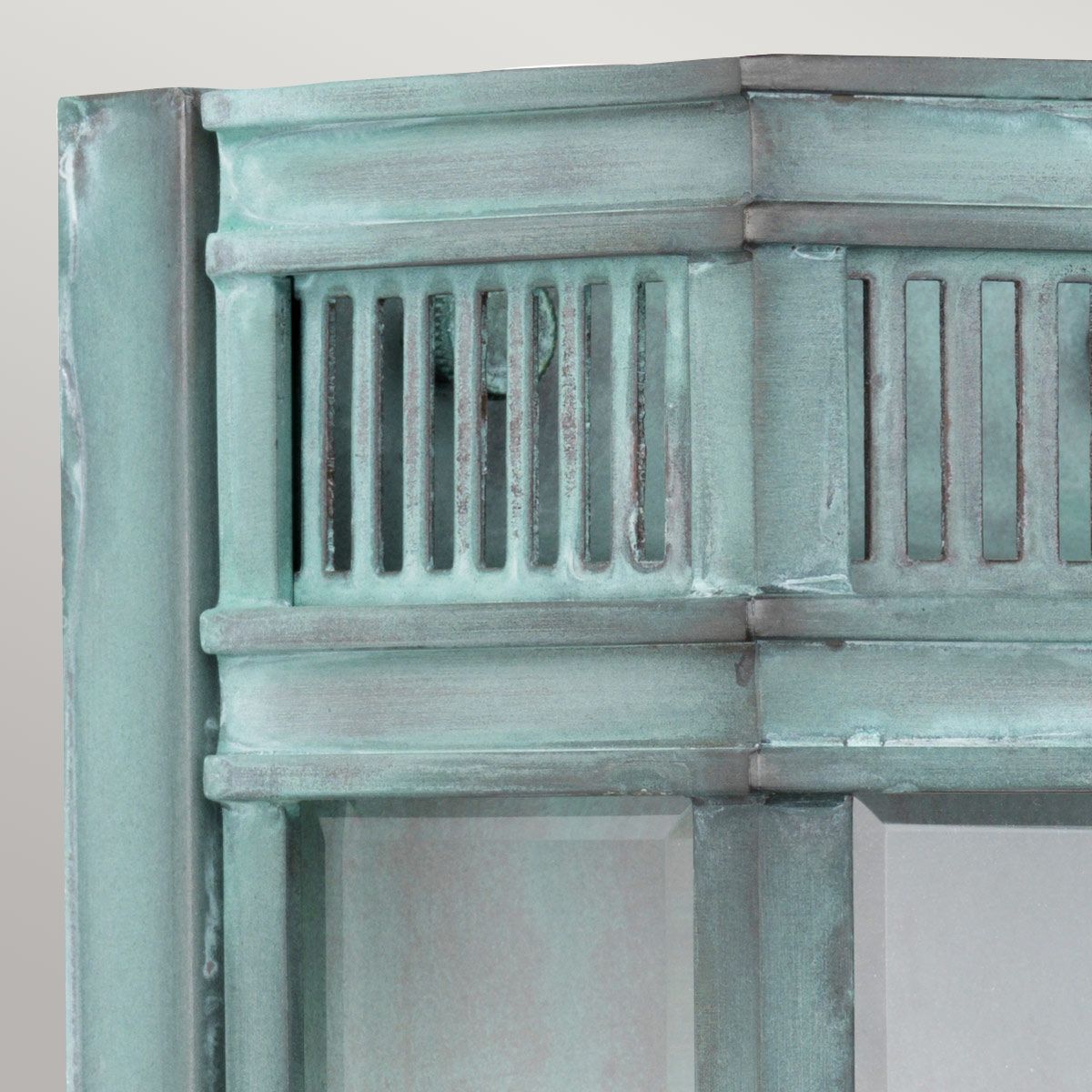 Elstead Holborn Single Small Half Lantern - Verdigris