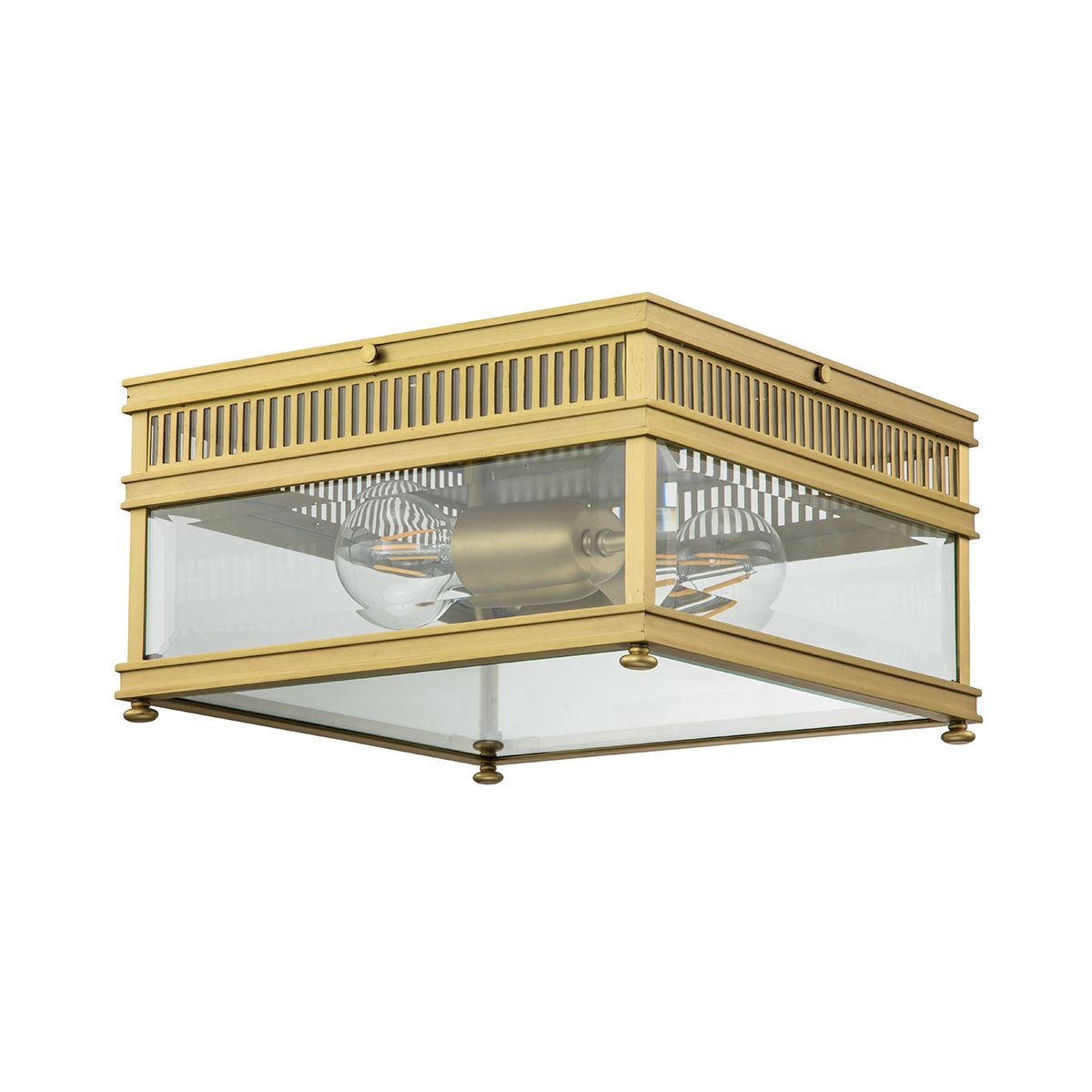 Elstead Holborn 2 Light Flush - Brushed Brass