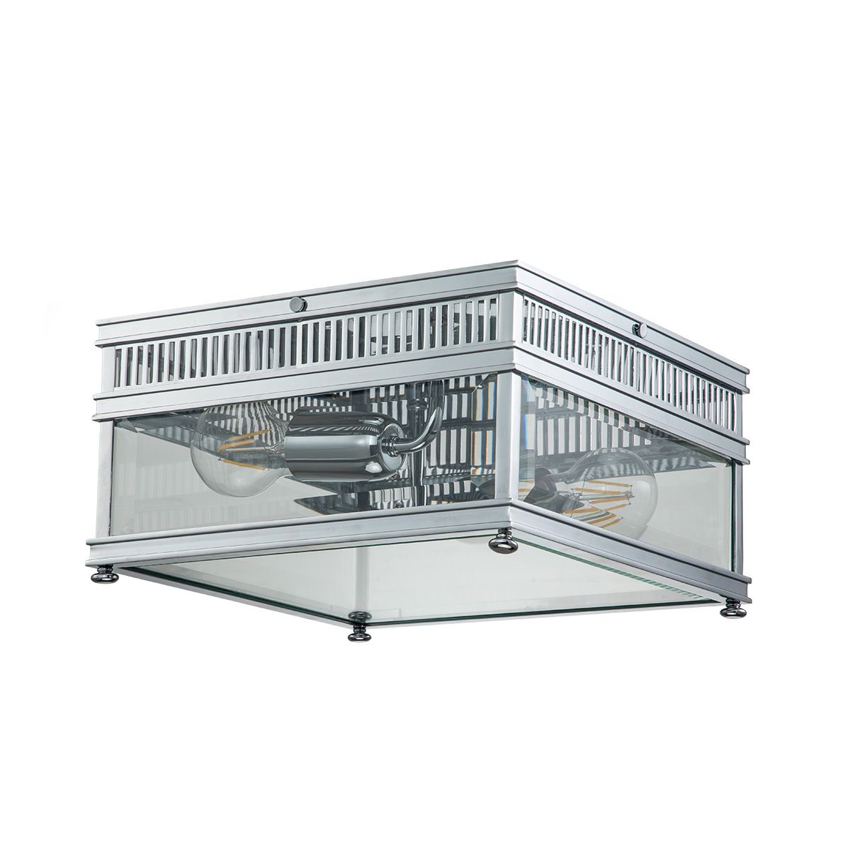 Elstead Holborn 2 Light Flush - Polished Chrome