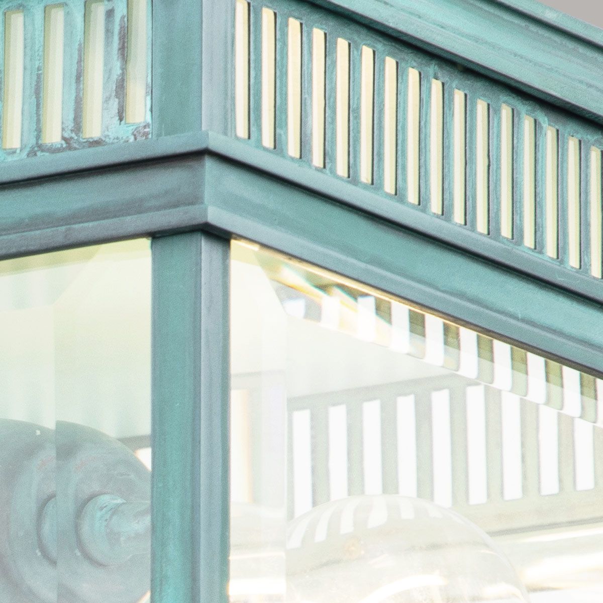 Elstead Holborn 2 Light Flush - Verdigris
