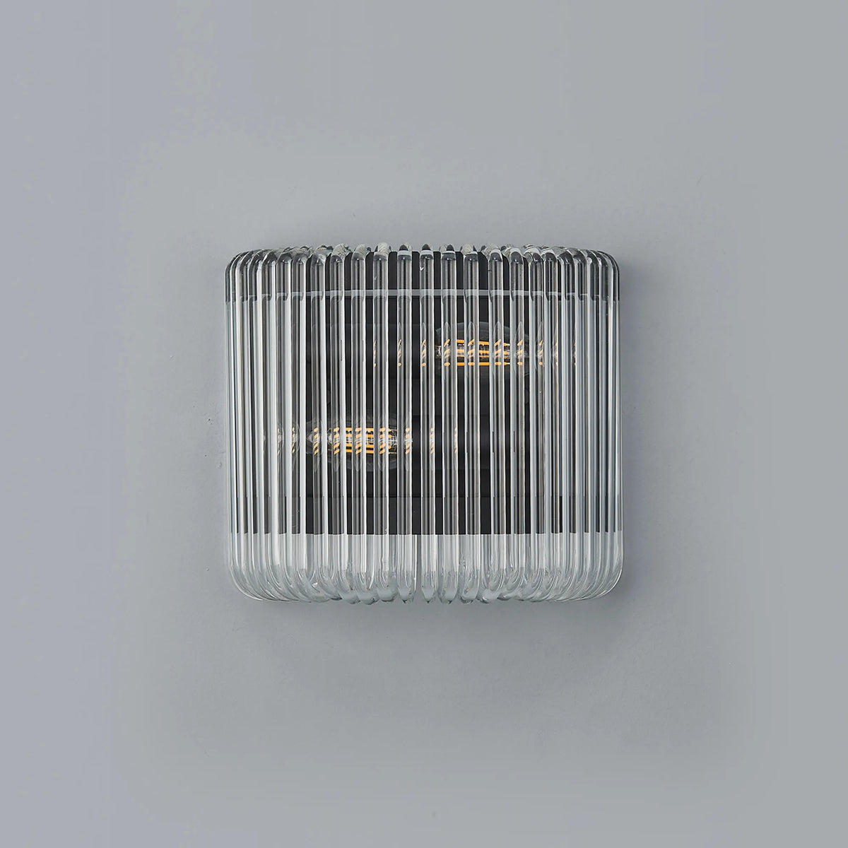 Fabula Hutton 22 x Small Wall Light – 22 cm – Black & Clear Glass
