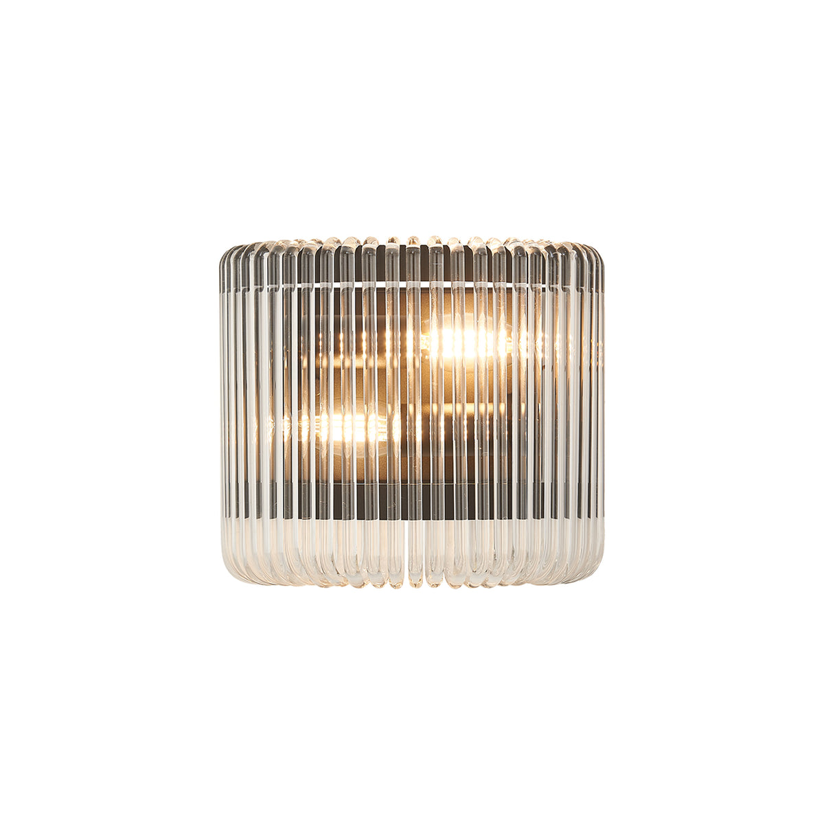 Fabula Hutton 22 x Small Wall Light – 22 cm – Black & Clear Glass 22 cm