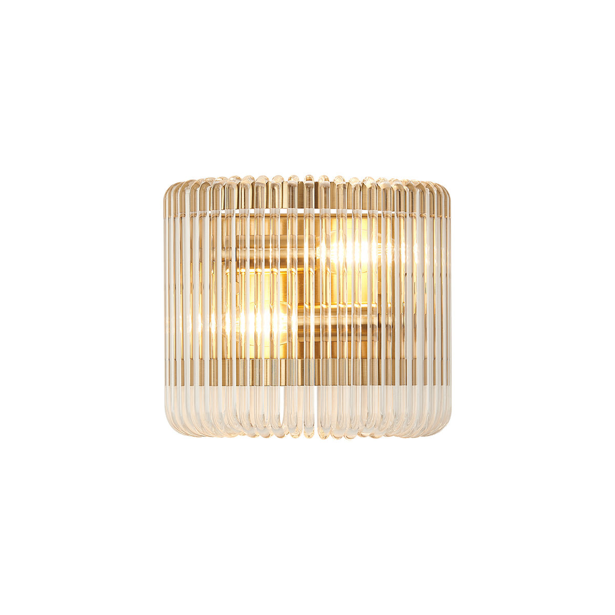 Fabula Hutton 22 x Small Wall Light – 22 cm – Brass & Clear Glass 22 cm