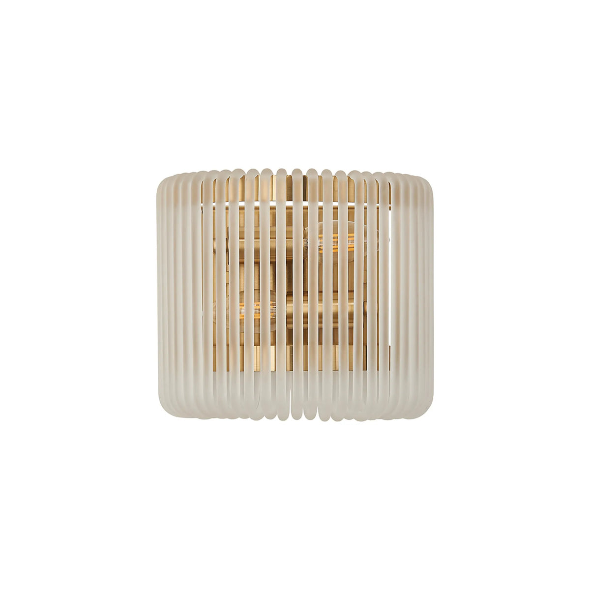 Fabula Hutton 22 x Small Wall Light – 22 cm – Brass & Frosted Glass