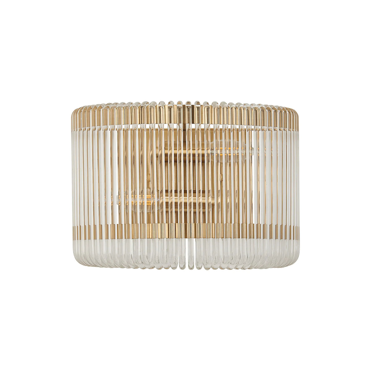 Fabula Hutton 32 x Medium Wall Light – 32 cm – Brass & Clear Glass