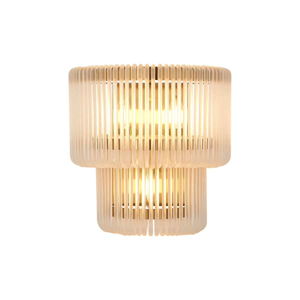 Fabula Hutton 32 x Large Wall Light – 32 cm – Brass & Frosted Glass 32 cm