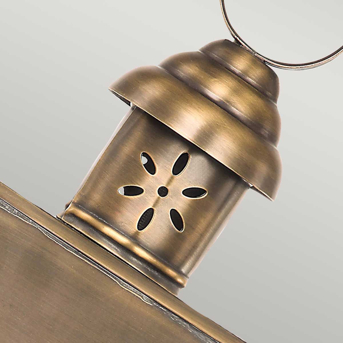 Elstead Hyde Park Single Wall Lantern - Solid Brass
