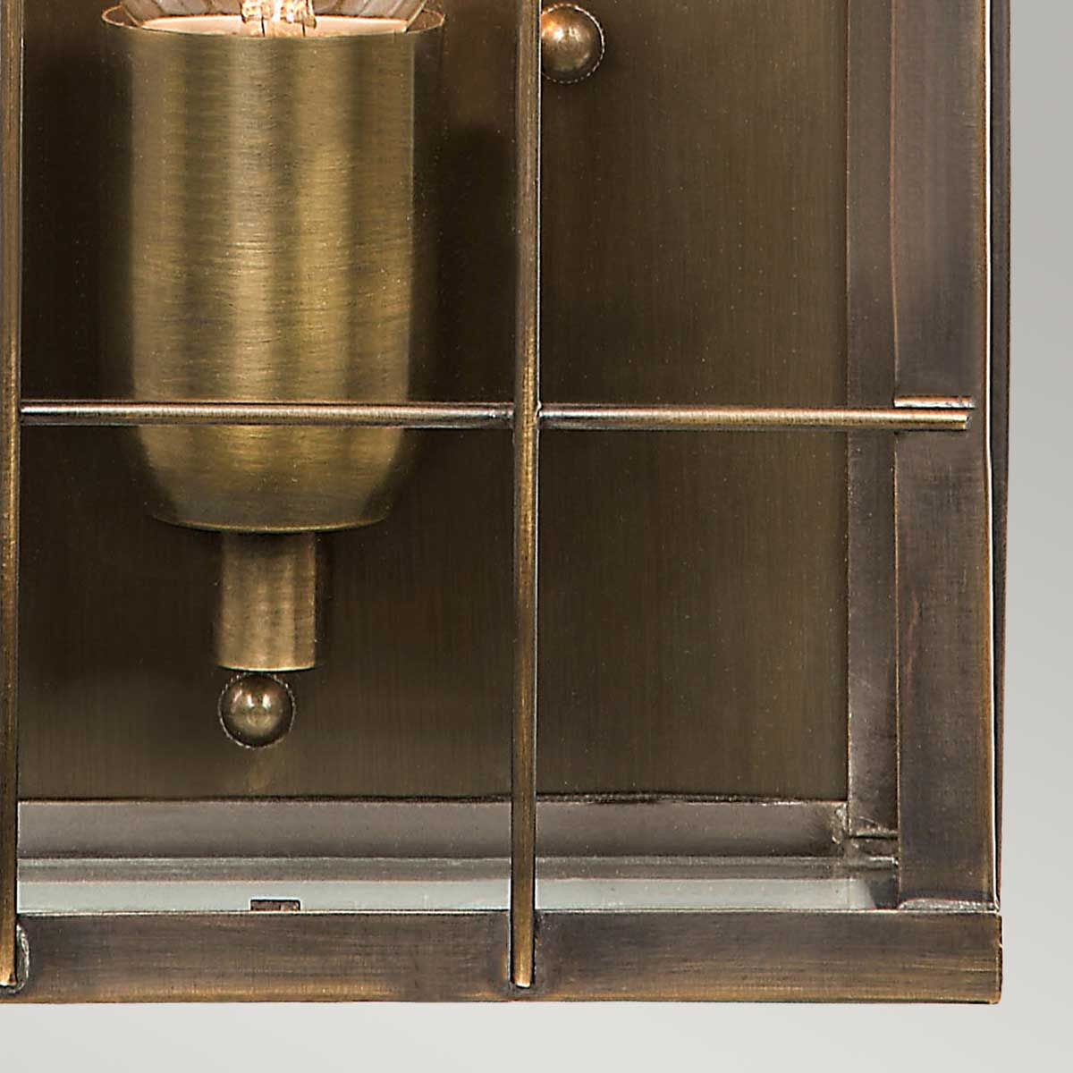 Elstead Hyde Park Single Wall Lantern - Solid Brass