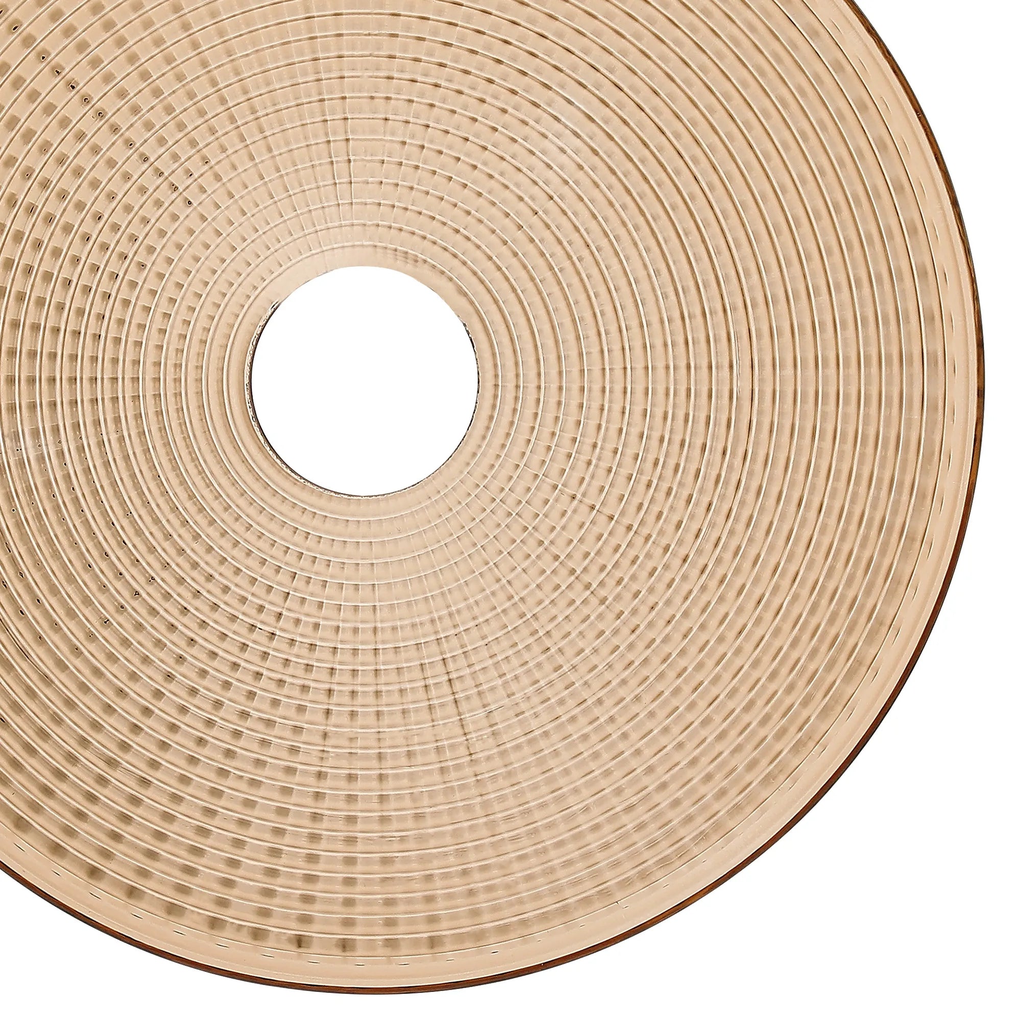 Fabula Milton 23cm Round Textured Glass (E) - Amber