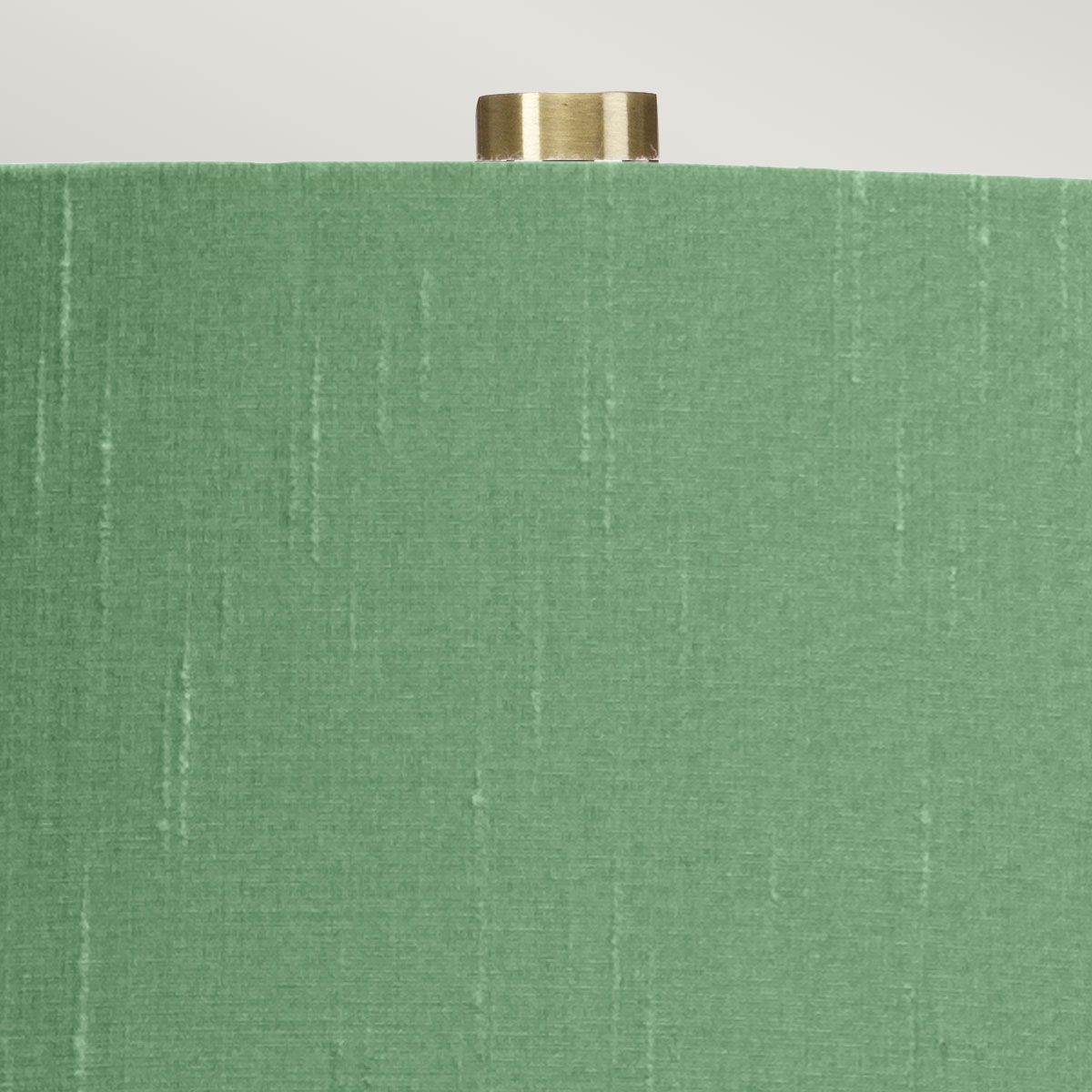 Elstead Isla 1 Light Table Lamp - White, Aged Brass & Green