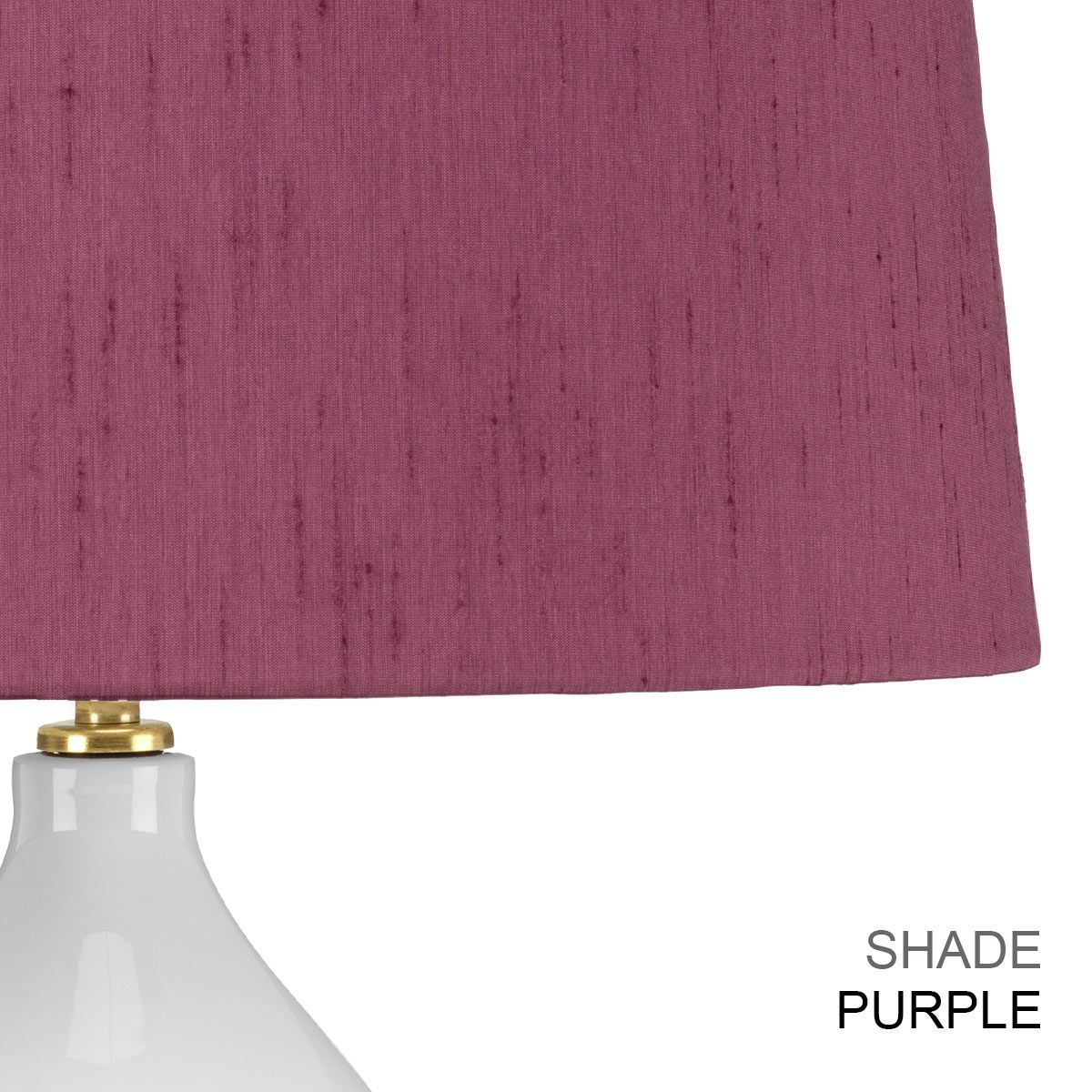 Elstead Isla 1 Light Table Lamp - White, Aged Brass & Cranberry