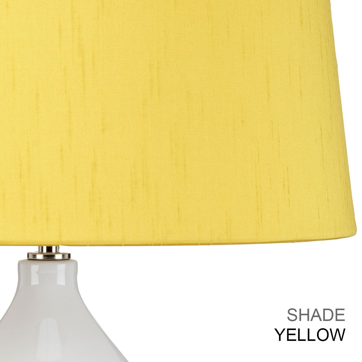 Elstead Isla 1 Light Table Lamp - White, Polished Nickel & Blue