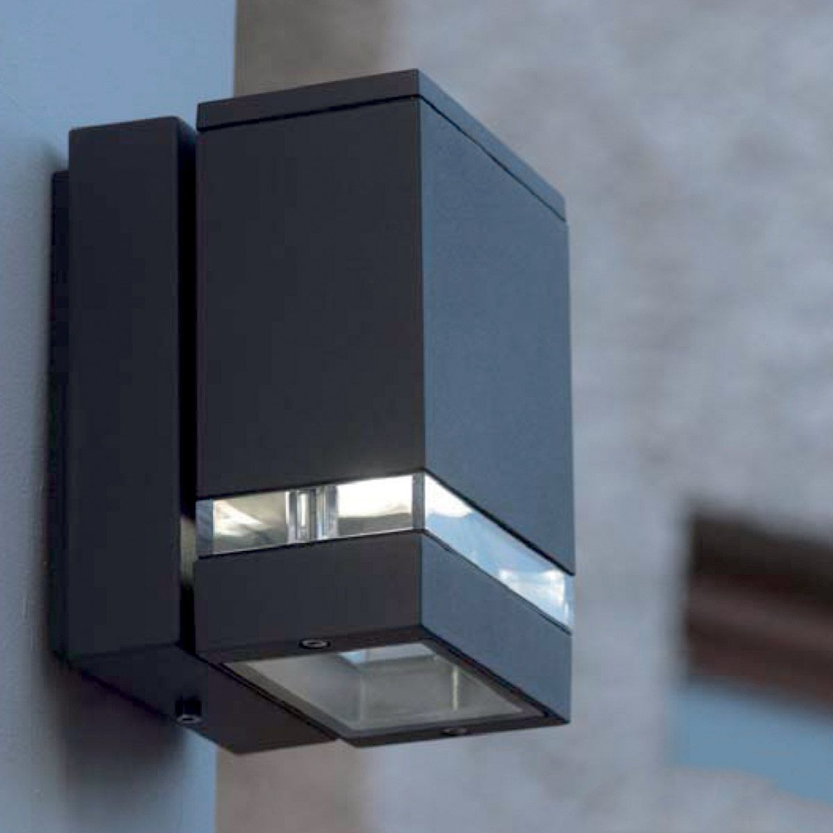 Elstead Jannik 2 Light LED Wall Light - Dark Grey