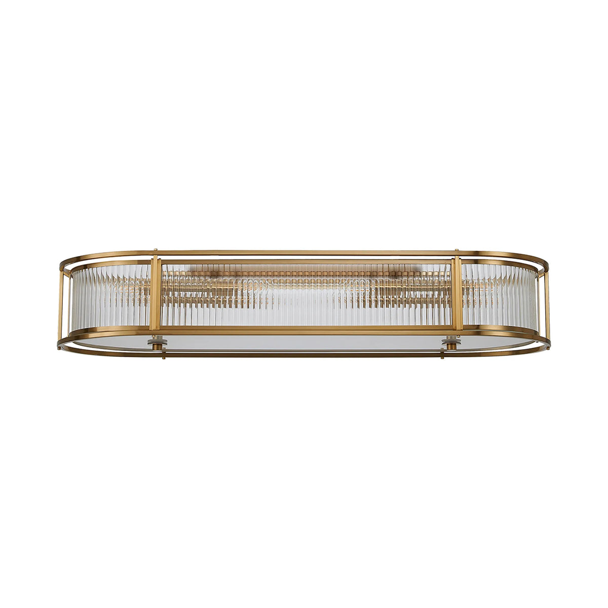 Fabula Jennifer x Oval Flush/Semi / Pendant Light – 100 cm – Brass & Clear Glass