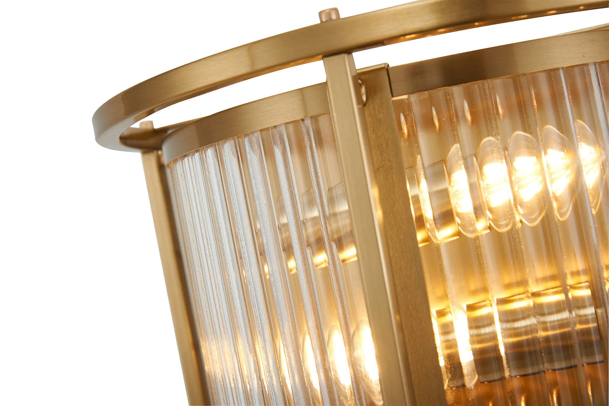Fabula Jennifer Wall Light – 28 cm – Brass & Clear Glass