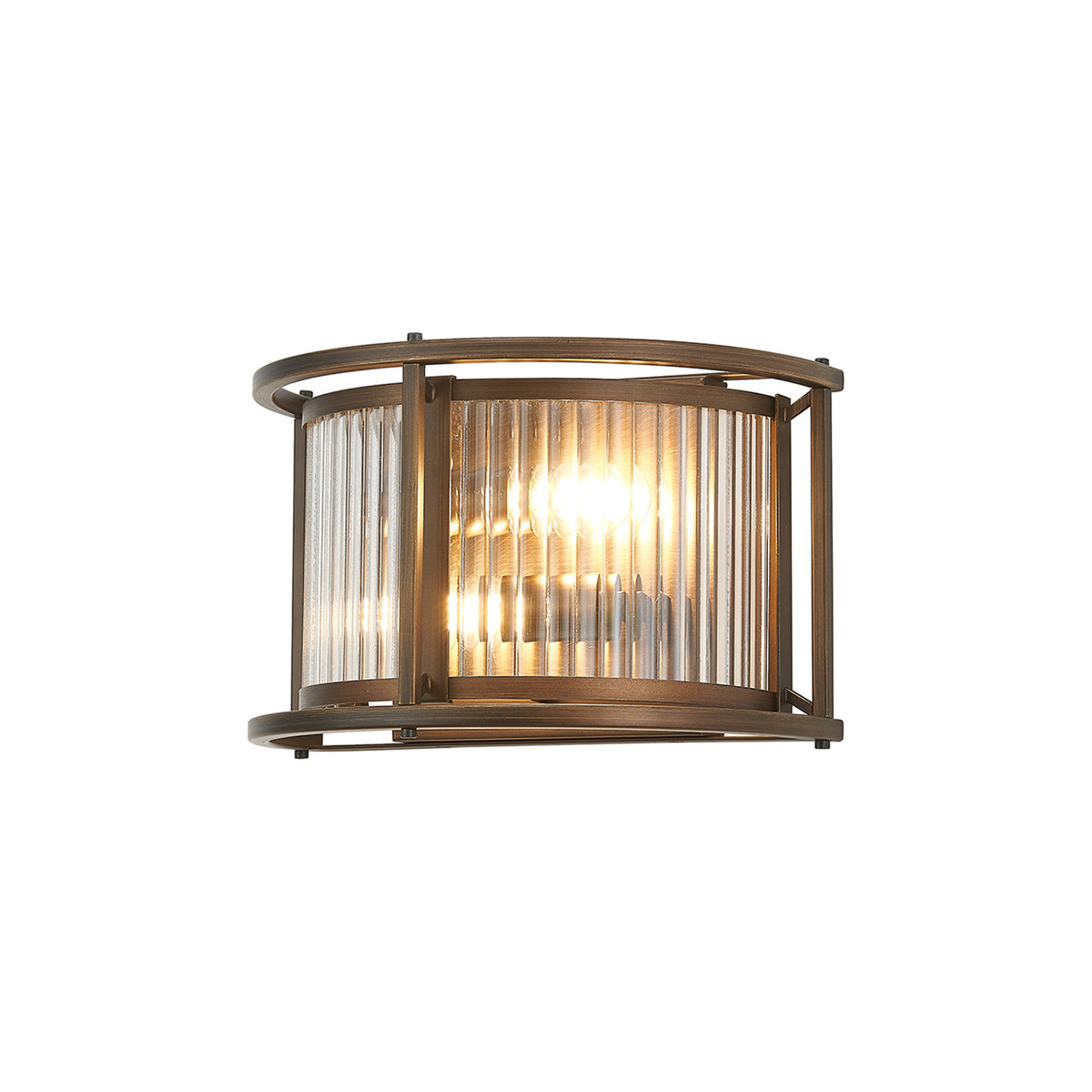 Fabula Jennifer Wall Light – 28 cm – Bronze & Clear Glass 28 cm