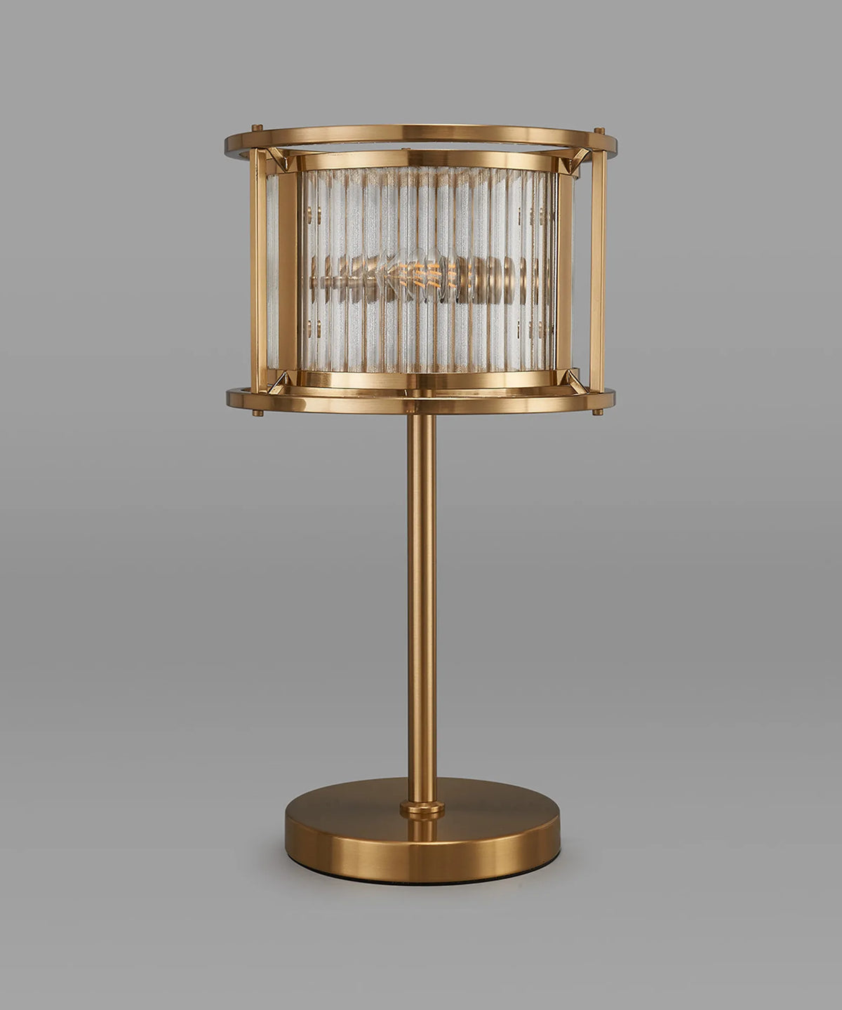 Fabula Jennifer Table Lamp – 25 cm – Brass & Clear Glass