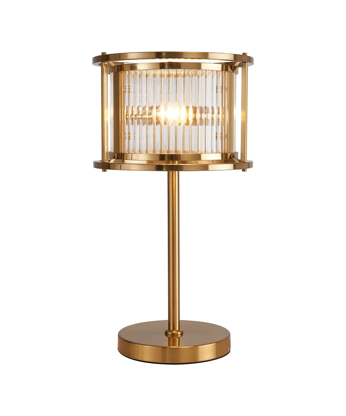 Fabula Jennifer Table Lamp – 25 cm – Brass & Clear Glass 25 cm