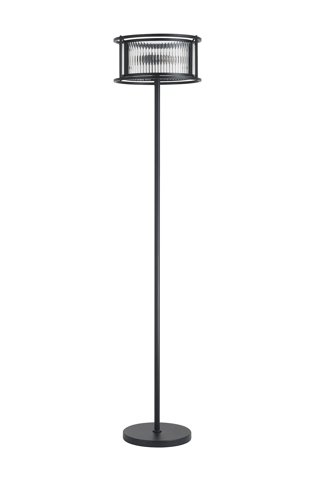 Fabula Jennifer Floor Lamp – 35 cm – Satin Black & Clear Glass