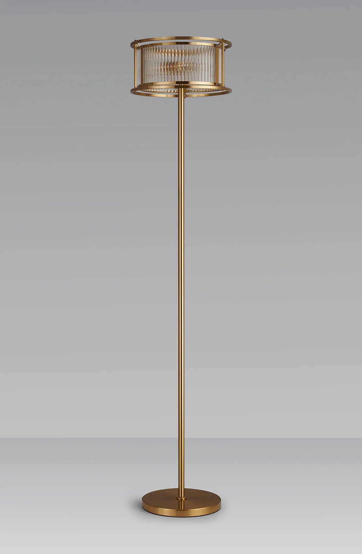 Fabula Jennifer Floor Lamp – 35 cm – Brass & Clear Glass