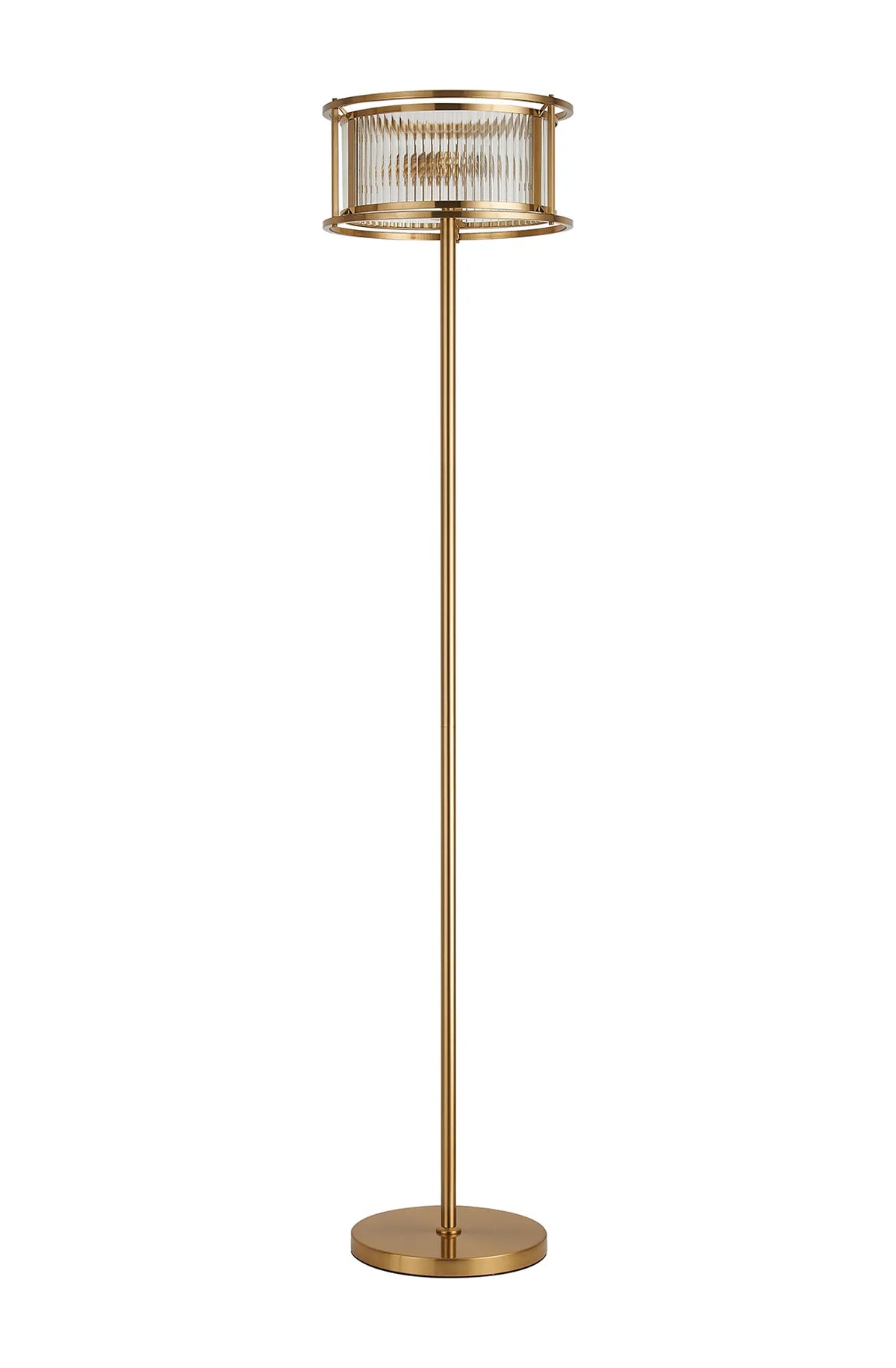 Fabula Jennifer Floor Lamp – 35 cm – Brass & Clear Glass