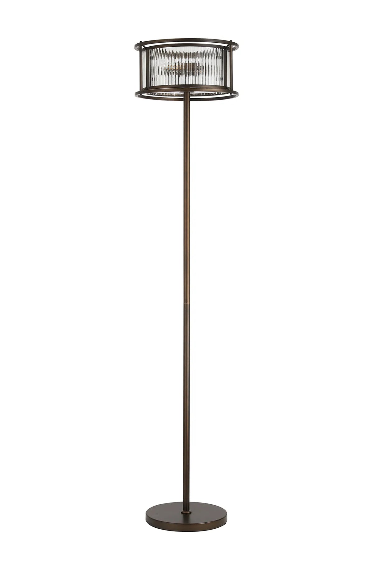 Fabula Jennifer Floor Lamp – 35 cm – Bronze & Clear Glass
