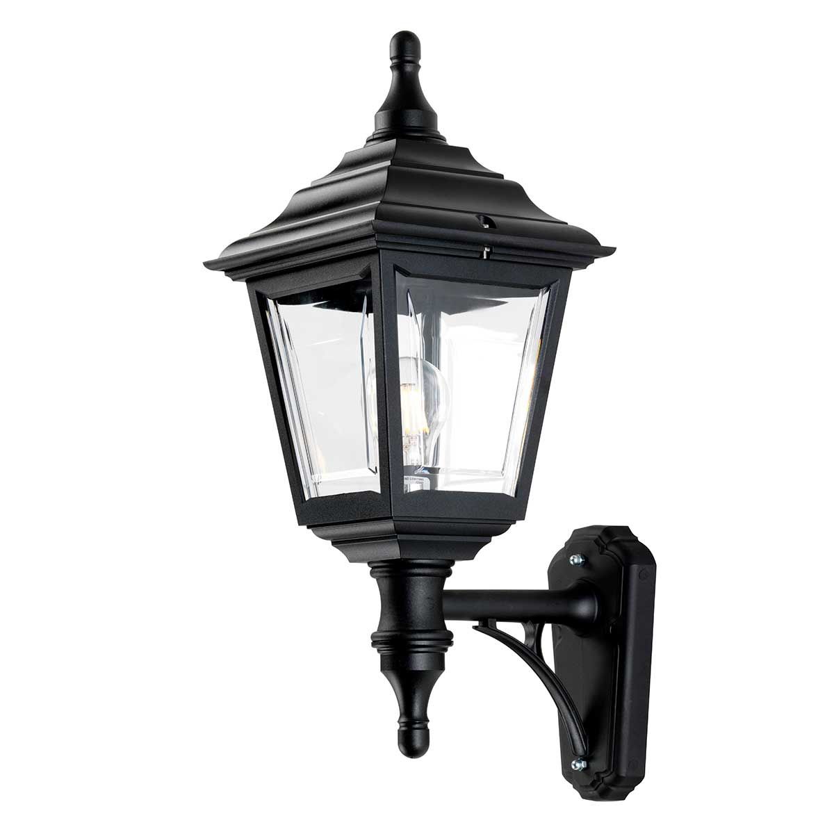 Elstead Kerry Single Wall Lantern - Black