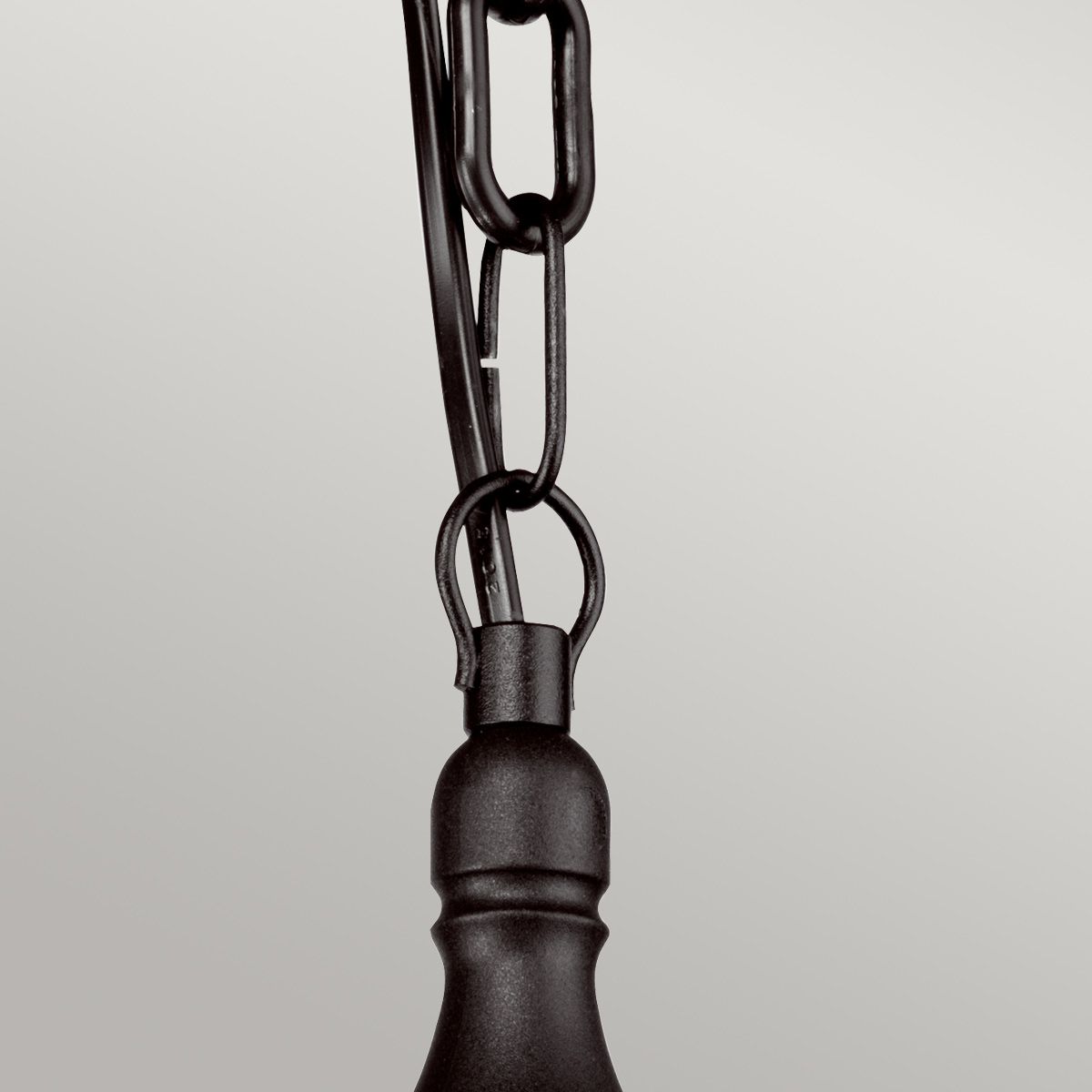 Elstead Kinsale Single Chain Lantern - Black